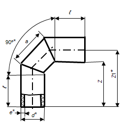 Отвод 90* сварной
